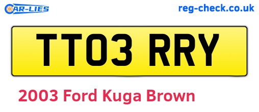 Brown 2003 Ford Kuga (TT03RRY)