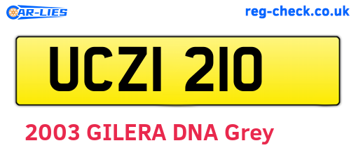 UCZ1210 are the vehicle registration plates.