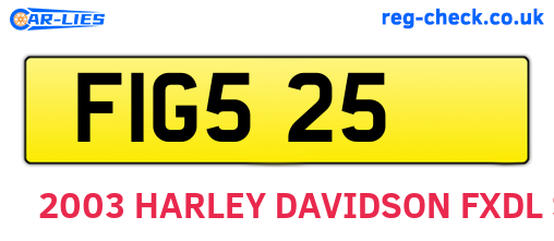 FIG525 are the vehicle registration plates.