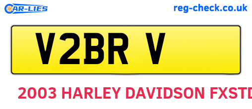 V2BRV are the vehicle registration plates.