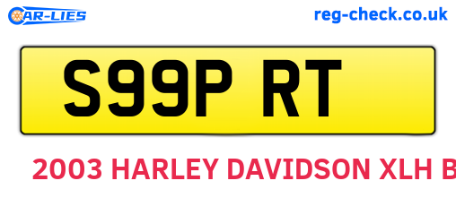 S99PRT are the vehicle registration plates.