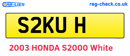 S2KUH are the vehicle registration plates.