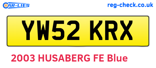 YW52KRX are the vehicle registration plates.
