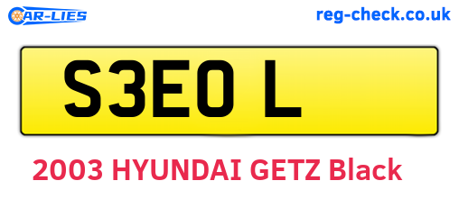 S3EOL are the vehicle registration plates.