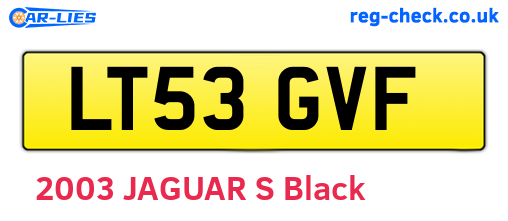 LT53GVF are the vehicle registration plates.