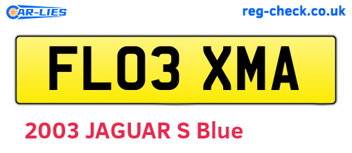 FL03XMA are the vehicle registration plates.