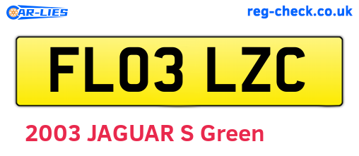 FL03LZC are the vehicle registration plates.