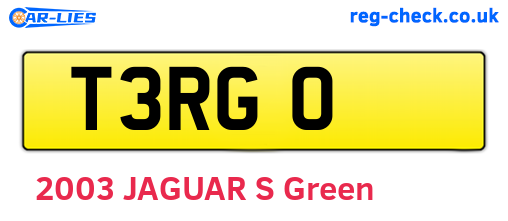 T3RGO are the vehicle registration plates.