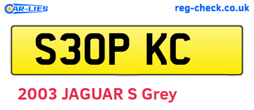 S30PKC are the vehicle registration plates.