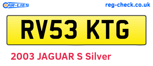 RV53KTG are the vehicle registration plates.
