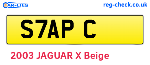 S7APC are the vehicle registration plates.