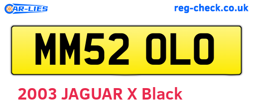 MM52OLO are the vehicle registration plates.