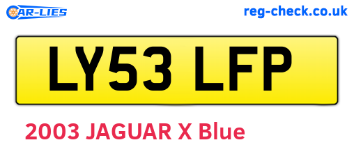 LY53LFP are the vehicle registration plates.