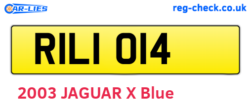 RIL1014 are the vehicle registration plates.