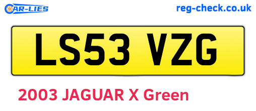 LS53VZG are the vehicle registration plates.