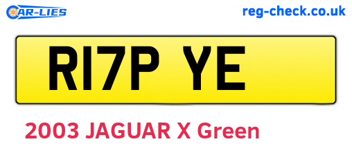 R17PYE are the vehicle registration plates.