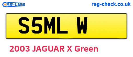 S5MLW are the vehicle registration plates.