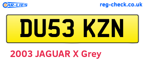 DU53KZN are the vehicle registration plates.