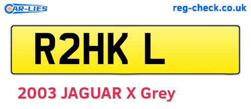 R2HKL are the vehicle registration plates.