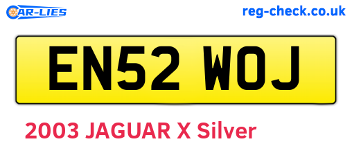 EN52WOJ are the vehicle registration plates.