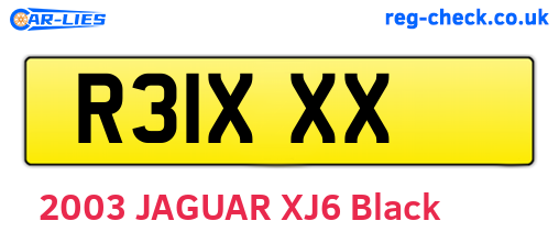 R31XXX are the vehicle registration plates.