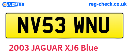 NV53WNU are the vehicle registration plates.