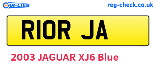 R10RJA are the vehicle registration plates.