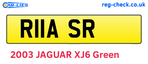R11ASR are the vehicle registration plates.