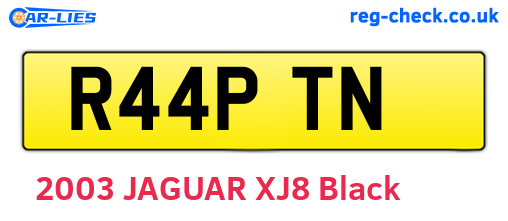R44PTN are the vehicle registration plates.