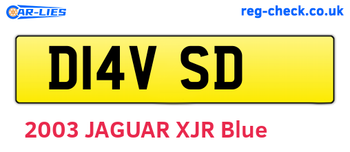 D14VSD are the vehicle registration plates.