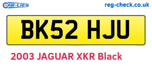 BK52HJU are the vehicle registration plates.