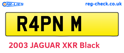 R4PNM are the vehicle registration plates.
