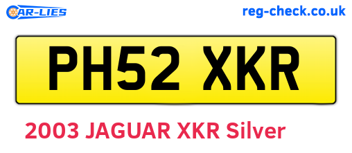 PH52XKR are the vehicle registration plates.