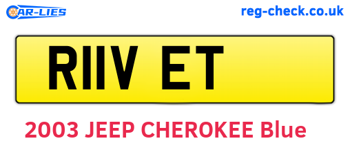 R11VET are the vehicle registration plates.