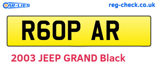R60PAR are the vehicle registration plates.
