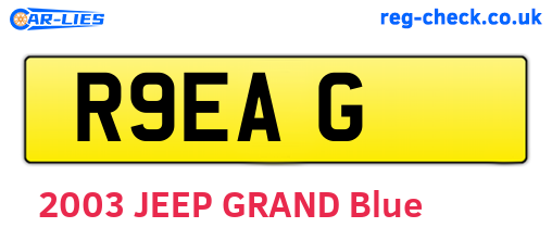 R9EAG are the vehicle registration plates.