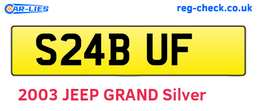S24BUF are the vehicle registration plates.
