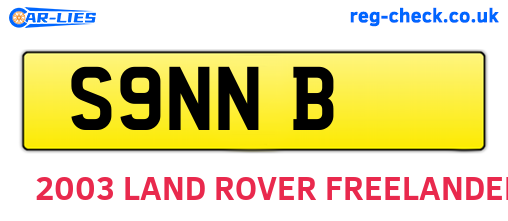 S9NNB are the vehicle registration plates.