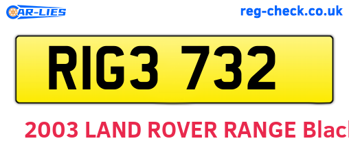 RIG3732 are the vehicle registration plates.