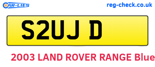 S2UJD are the vehicle registration plates.