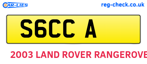 S6CCA are the vehicle registration plates.