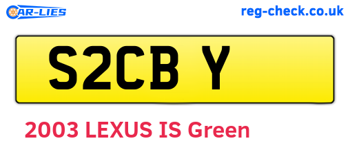 S2CBY are the vehicle registration plates.