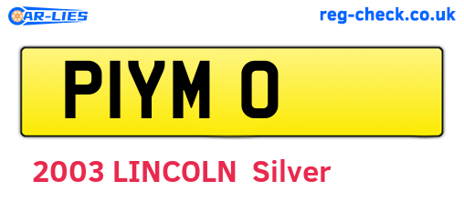 P1YMO are the vehicle registration plates.