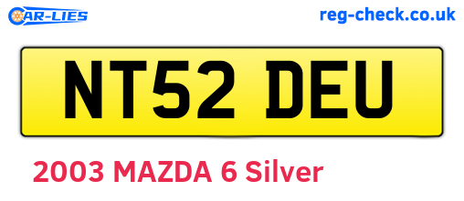 NT52DEU are the vehicle registration plates.