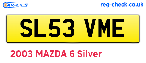 SL53VME are the vehicle registration plates.