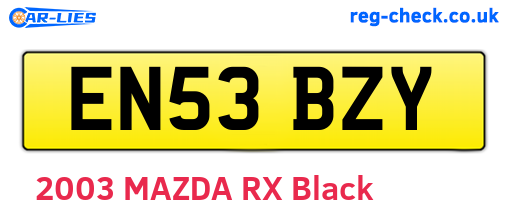 EN53BZY are the vehicle registration plates.