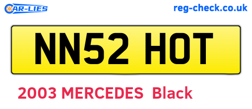 NN52HOT are the vehicle registration plates.
