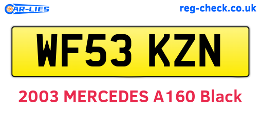 WF53KZN are the vehicle registration plates.