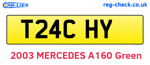 T24CHY are the vehicle registration plates.