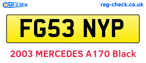 FG53NYP are the vehicle registration plates.
